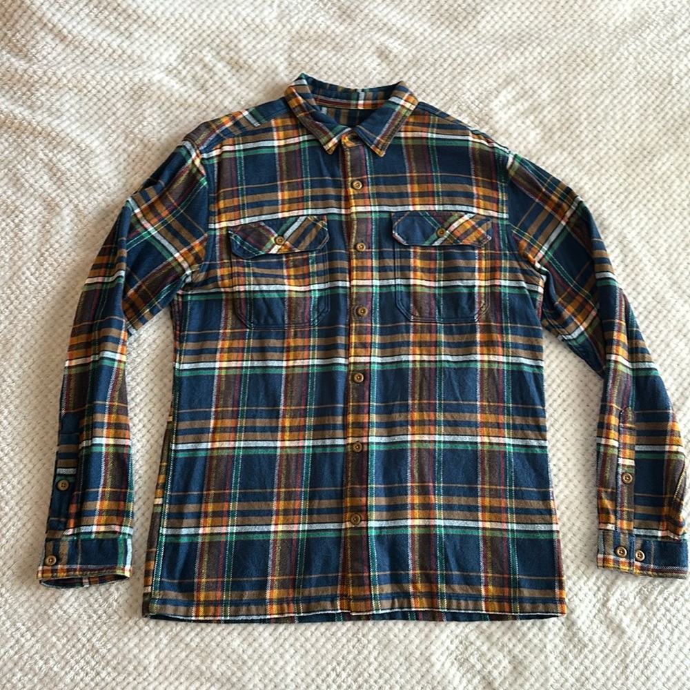 Men's Long-Sleeved Organic Cotton Midweight Fjord Flannel Shirt
